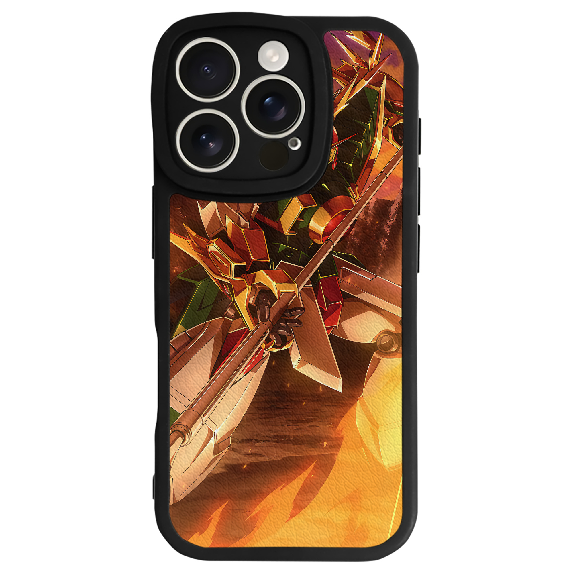 （画像用） 機動戦士ガンダム Mobile Suit Gundam 【iPhone 16シリーズ対応】シリコンスマホケース（レザー調） 材質：シリコン